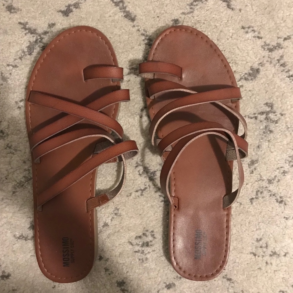brown strappy sandal